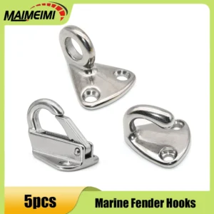 kf-S2a5eb46c13f145f789021ec6e44318374 5pcs Marine Snap Hook Stainless Steel 316 Eye Fender Hooks Tug Marine Grade Fending Hooks Boat Supplies Marine Hardware