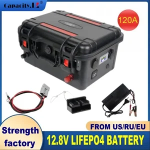 LFPO4 Battery Pack 100/120/150Ah LFP Batteries BMS Rechargeable 36v100ah 150AH Waterproof Marine RV Outdoor camping equipment