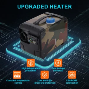 Versatile 2KW-8KW Diesel Air Heater with Bluetooth Control - Ideal for Boats, Cars, Trucks, and Indoor Heating