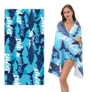 kf-Sc9adf7b1bce5401397c2d65b89f7cd0at Portable Quick Drying Beach Towel 80x160cm Water Absorbent Sports Towels Mesh Bag Package for Swimming Bathing Fitness Running